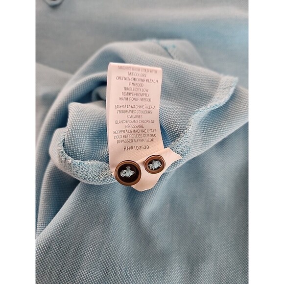Marti Kat Mens Polo Shirt XXL Blue Short Sleeve Modal Blend Business Casual - Picture 12 of 12